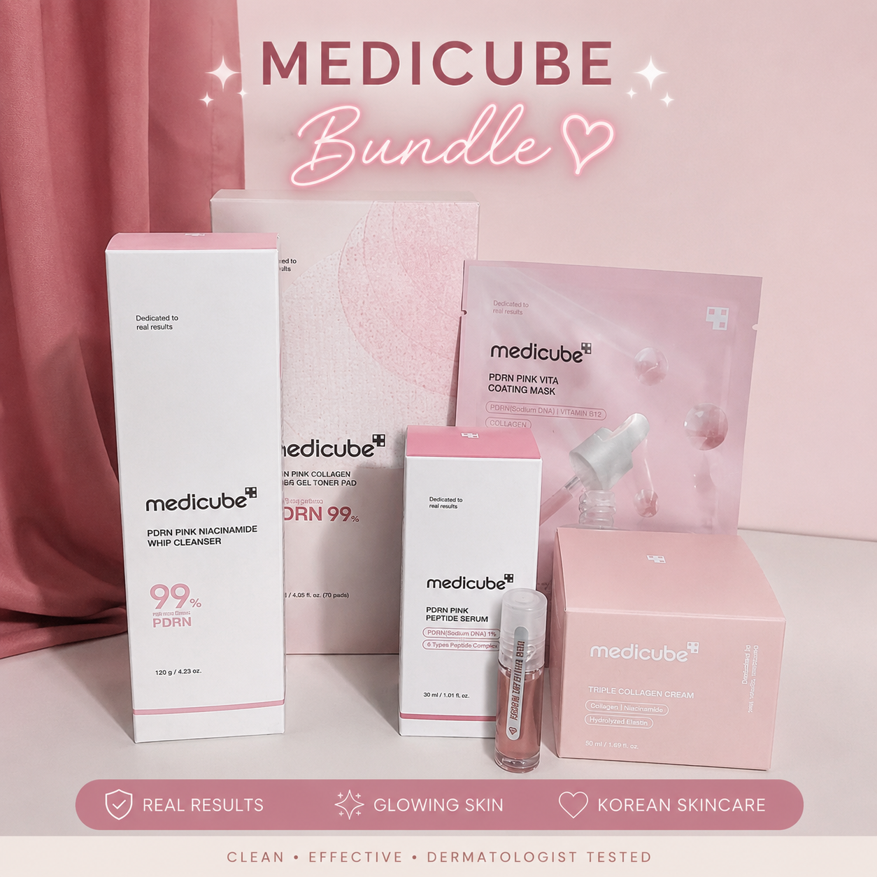 Medicube PDRN Starter Bundle – Complete Korean Skincare Routine